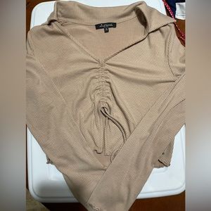 Tan size medium long sleeve cute